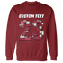 High-87-Metallic-Burgundy-1s-Sweatshirt-Match-Number-23-Lego