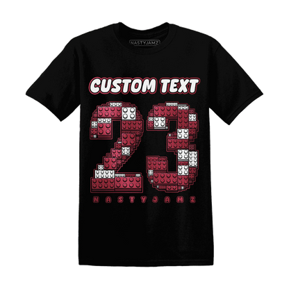 High-87-Metallic-Burgundy-1s-T-Shirt-Match-Number-23-Lego