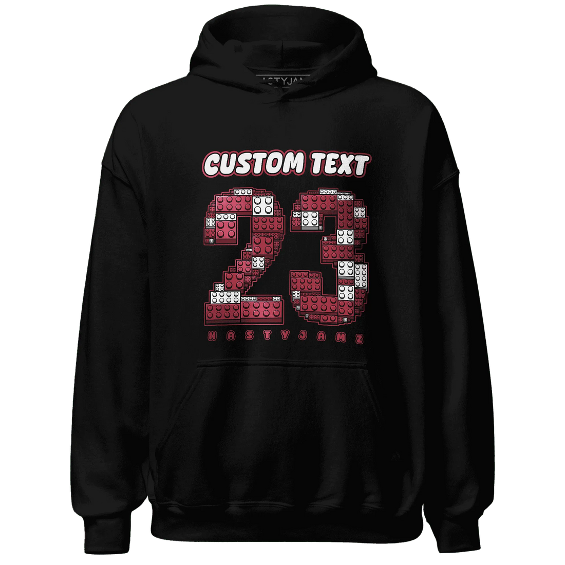 High-87-Metallic-Burgundy-1s-Hoodie-Match-Number-23-Lego