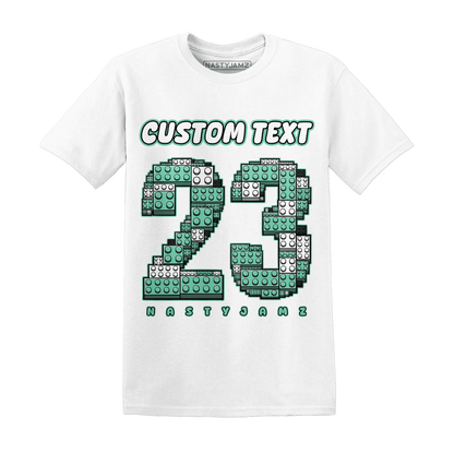 High-OG-Green-Glow-1s-T-Shirt-Match-Number-23-Lego
