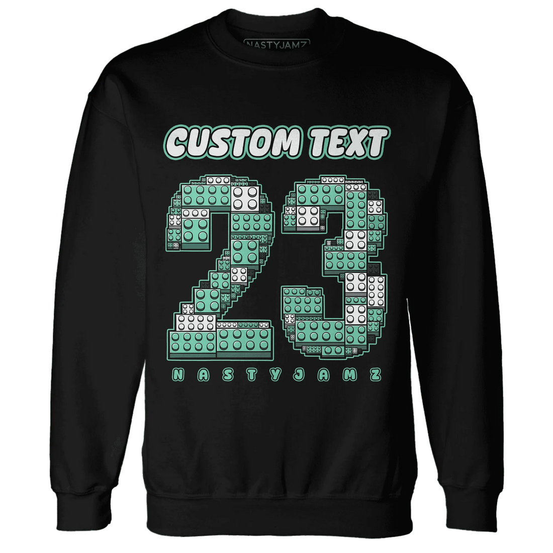 High-OG-Green-Glow-1s-Sweatshirt-Match-Number-23-Lego