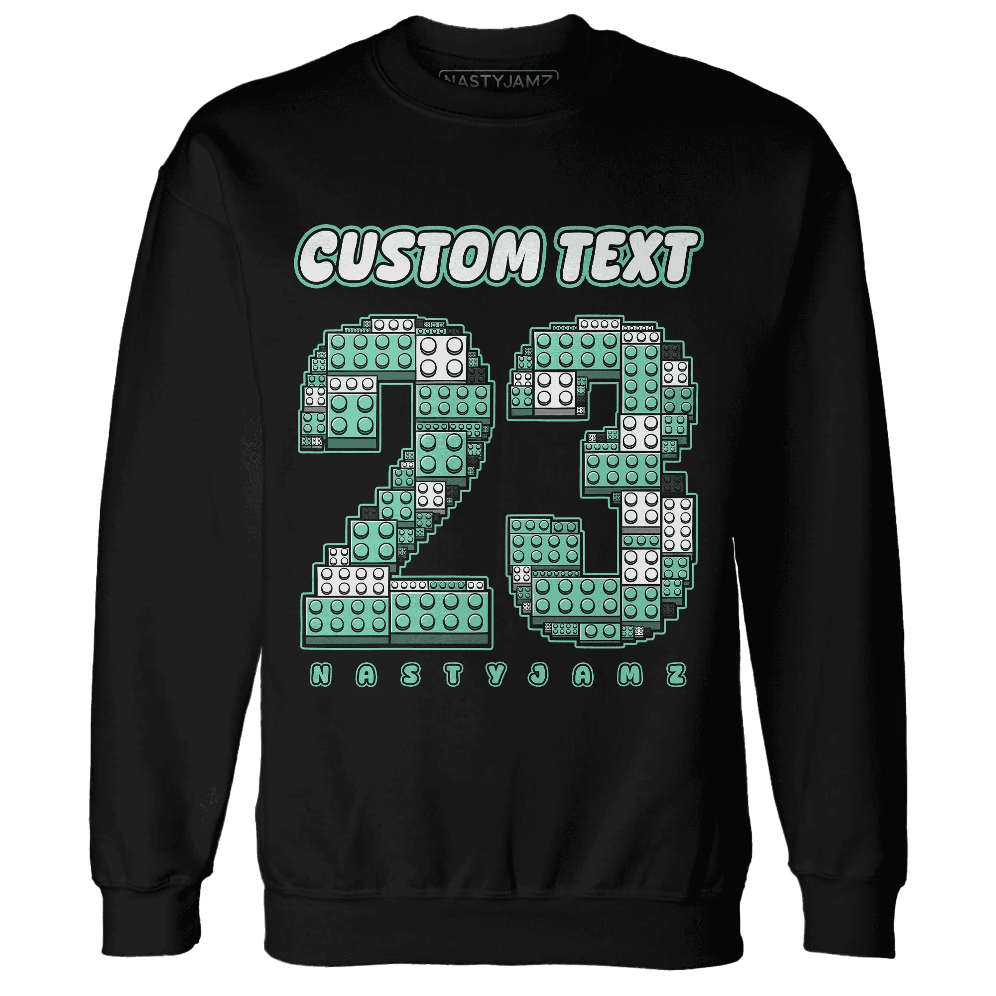 High-OG-Green-Glow-1s-Sweatshirt-Match-Number-23-Lego