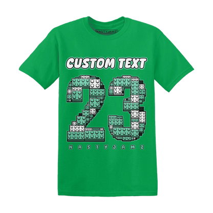 High-OG-Green-Glow-1s-T-Shirt-Match-Number-23-Lego