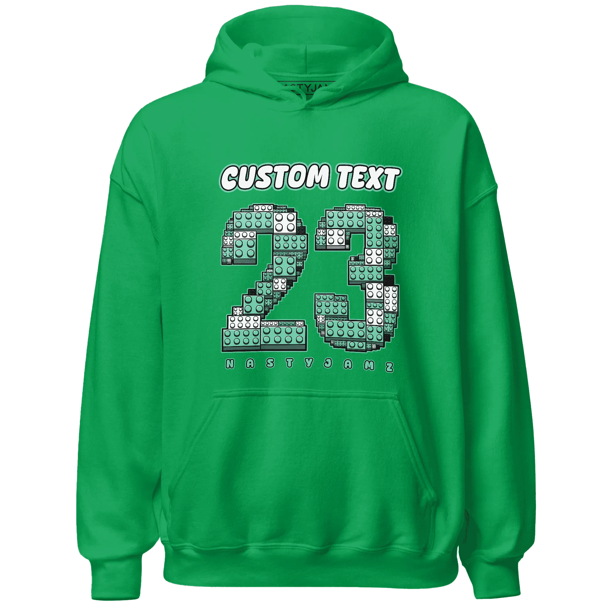 High-OG-Green-Glow-1s-Hoodie-Match-Number-23-Lego