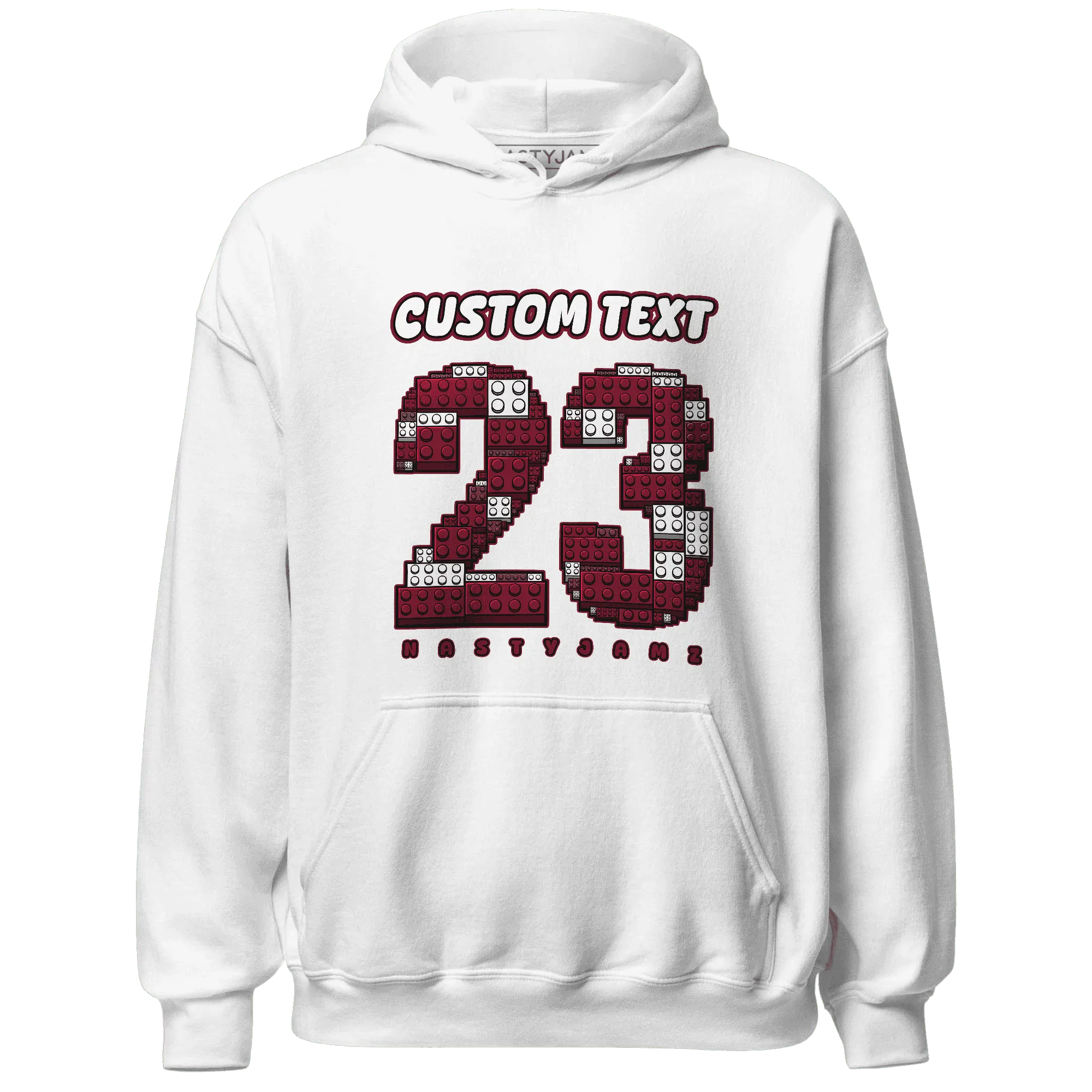 High-White-Team-Red-1s-Hoodie-Match-Number-23-Lego