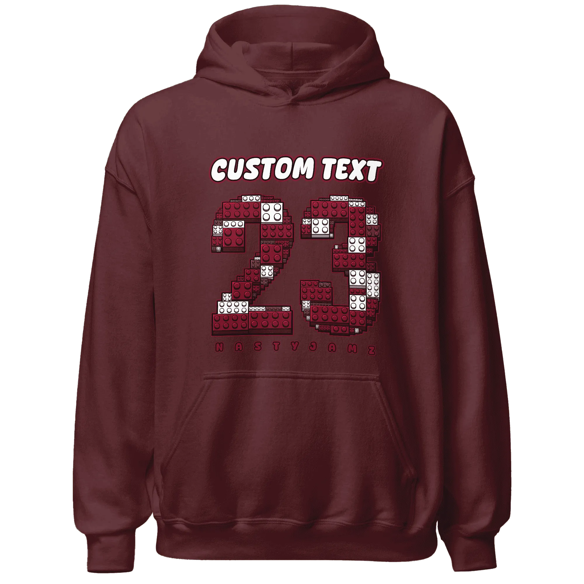 High-White-Team-Red-1s-Hoodie-Match-Number-23-Lego