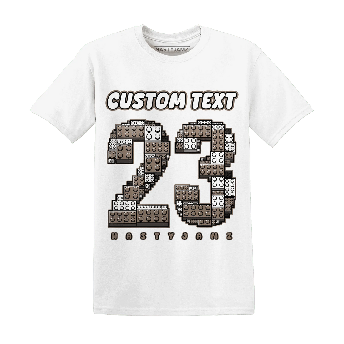 Low-Mocha-1s-NastyJamz-T-Shirt-Match-Number-23-Lego