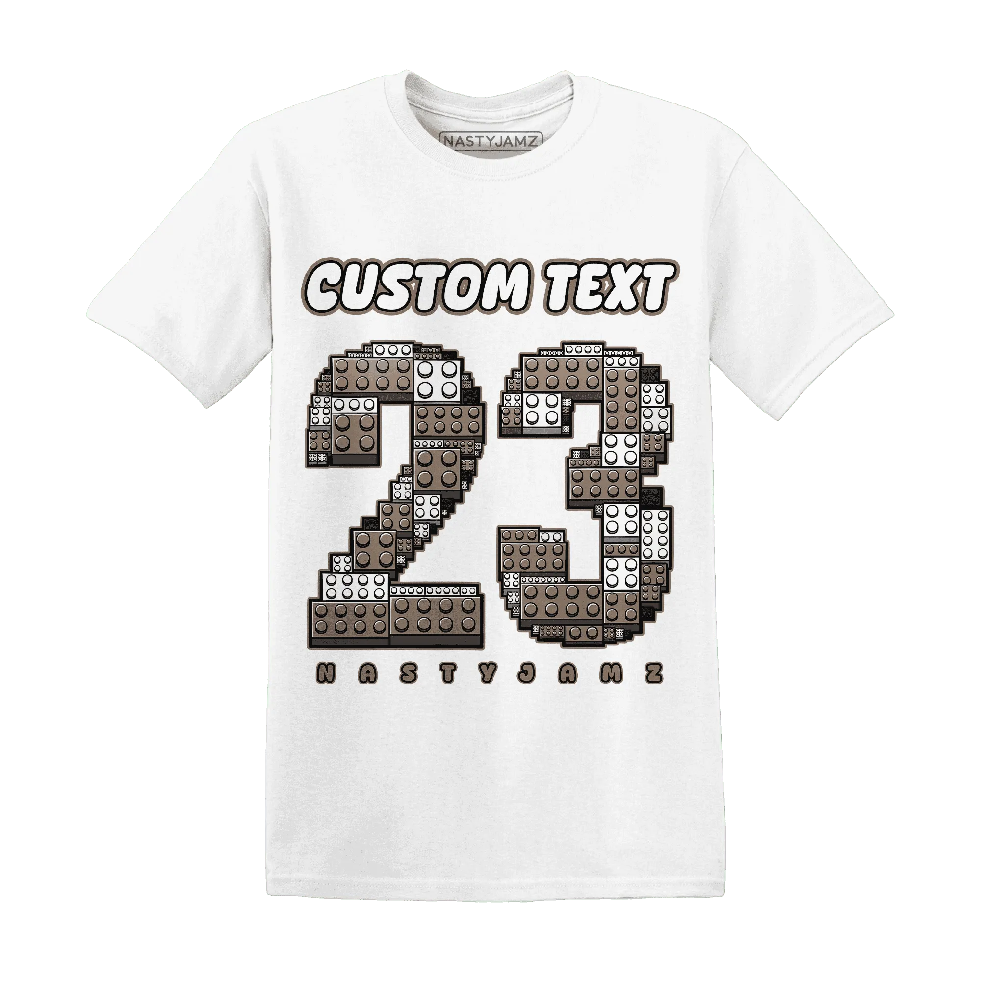 Low-Mocha-1s-NastyJamz-T-Shirt-Match-Number-23-Lego