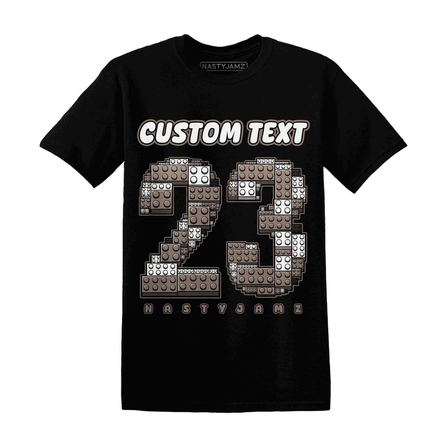 Low-Mocha-1s-NastyJamz-T-Shirt-Match-Number-23-Lego