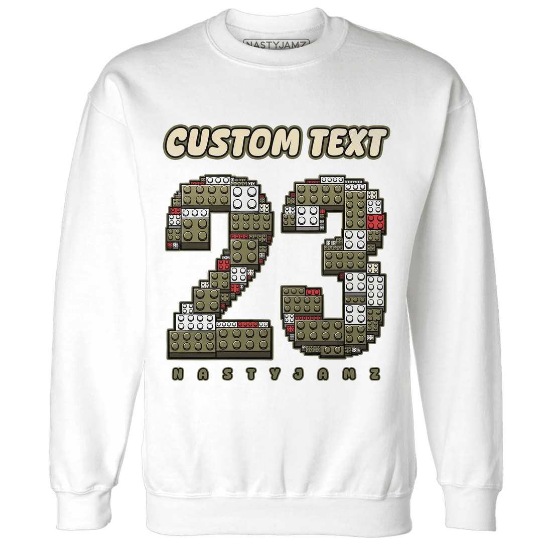 Medium-Olive-1s-NastyJamz-Sweatshirt-Match-Number-23-Lego