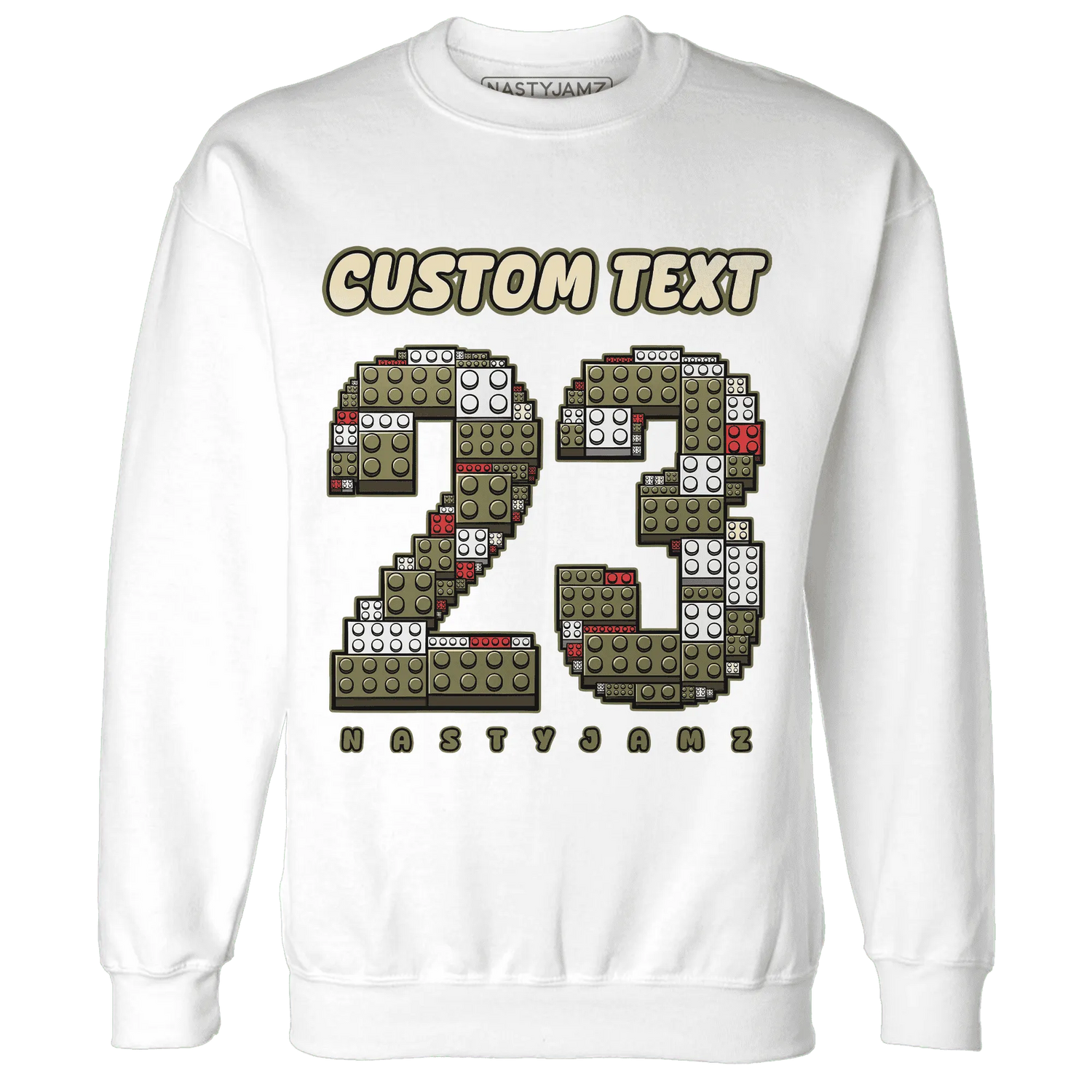 Medium-Olive-1s-NastyJamz-Sweatshirt-Match-Number-23-Lego