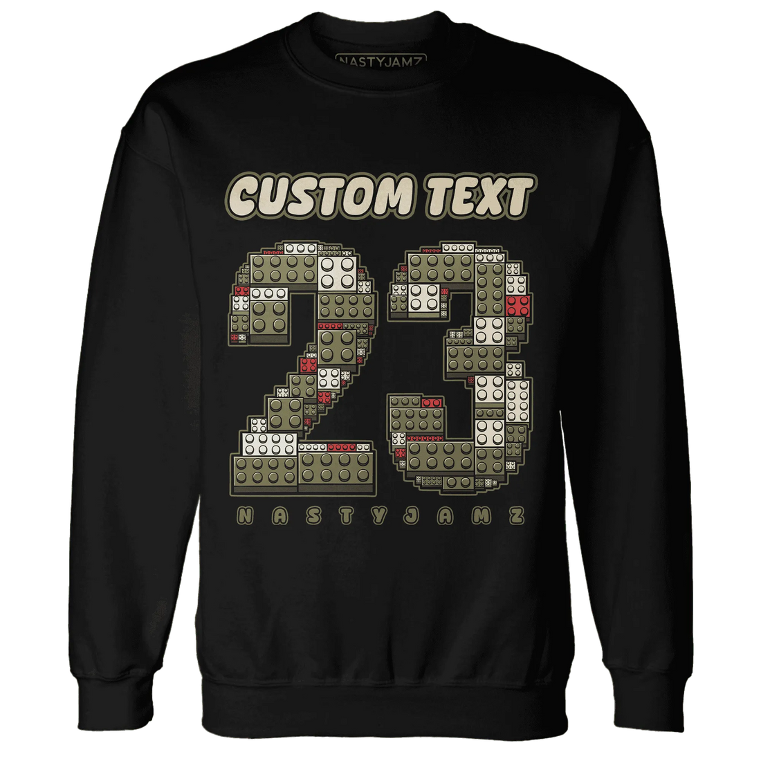 Medium-Olive-1s-NastyJamz-Sweatshirt-Match-Number-23-Lego