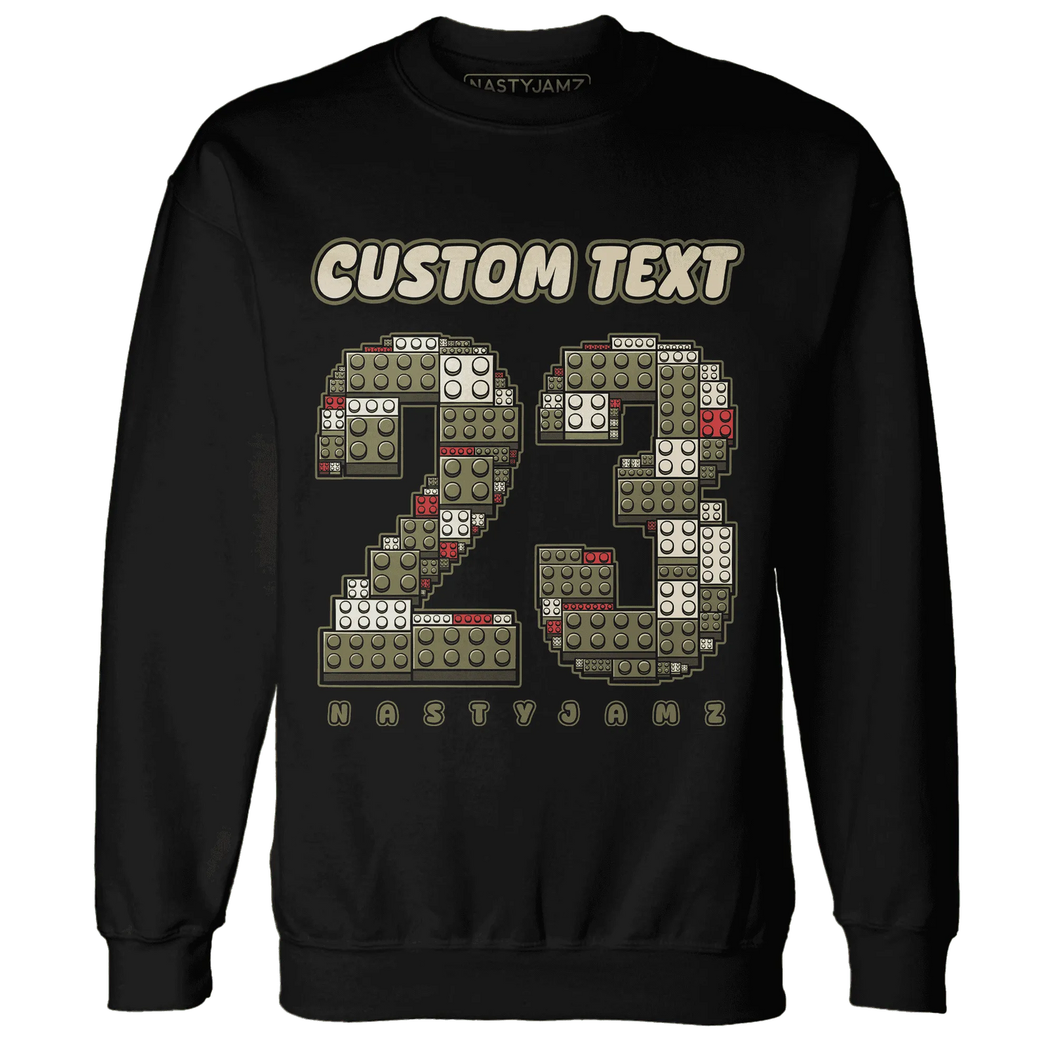 Medium-Olive-1s-NastyJamz-Sweatshirt-Match-Number-23-Lego