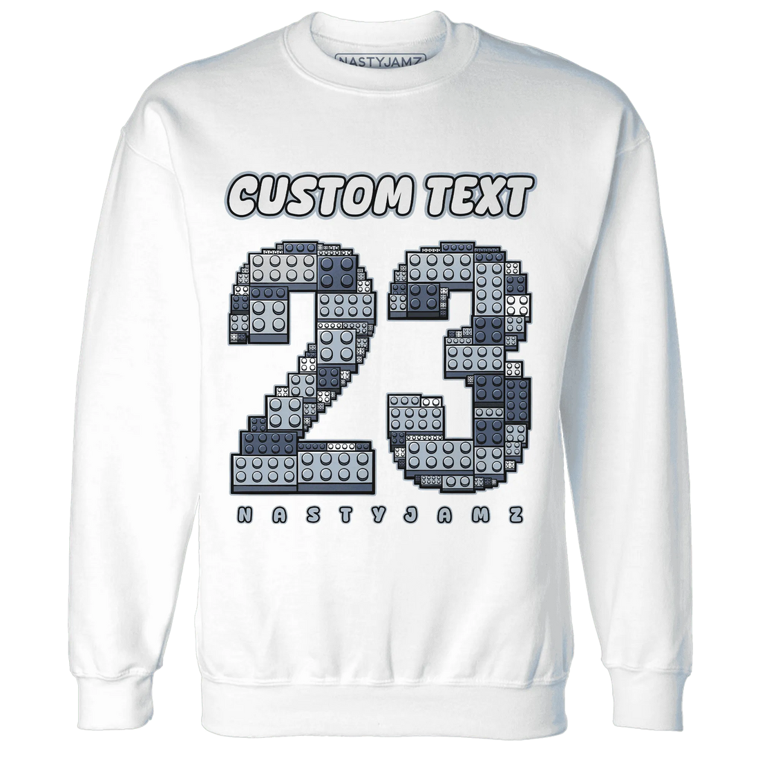 Mid-Diffused-Blue-Grey-1s-Sweatshirt-Match-Number-23-Lego