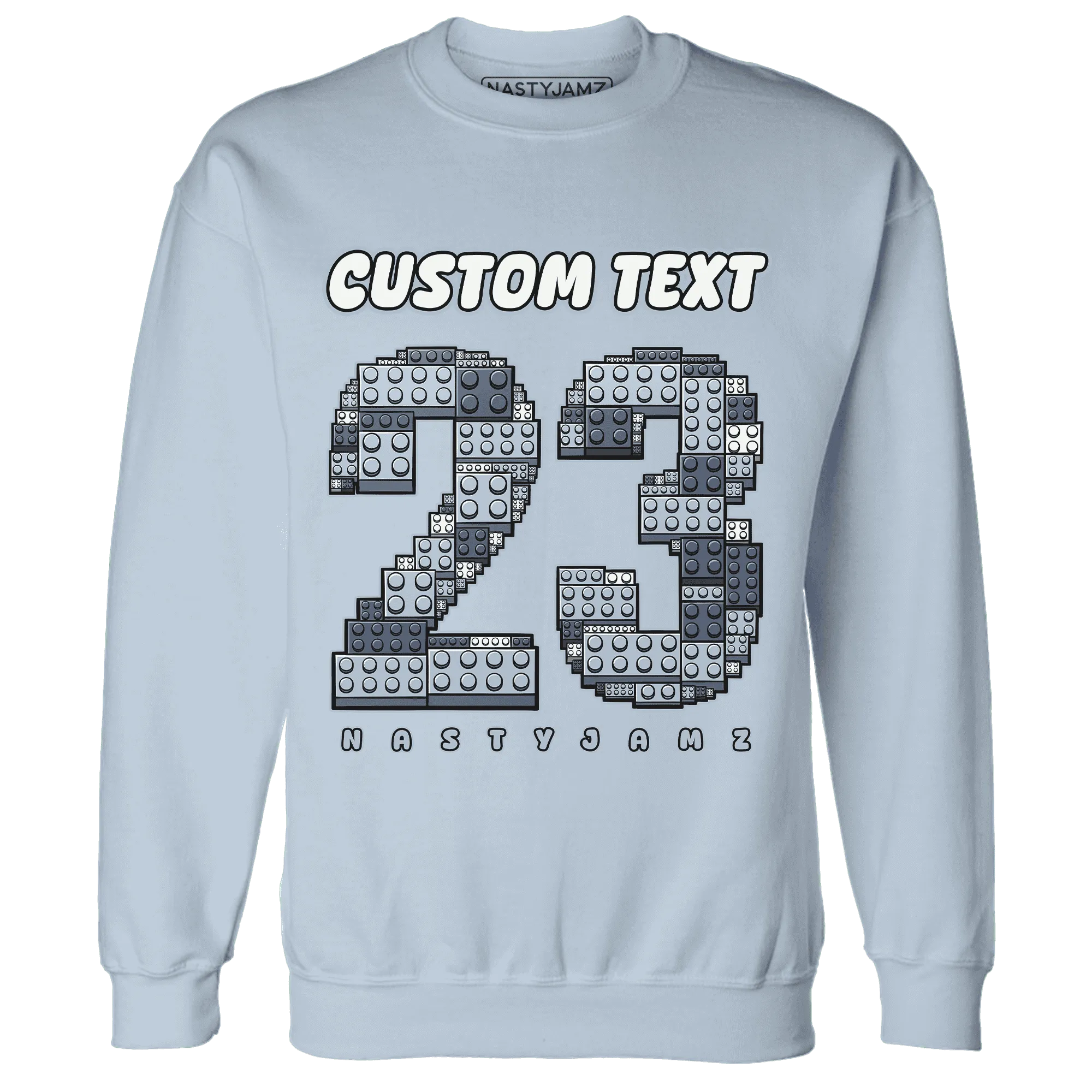Mid-Diffused-Blue-Grey-1s-Sweatshirt-Match-Number-23-Lego