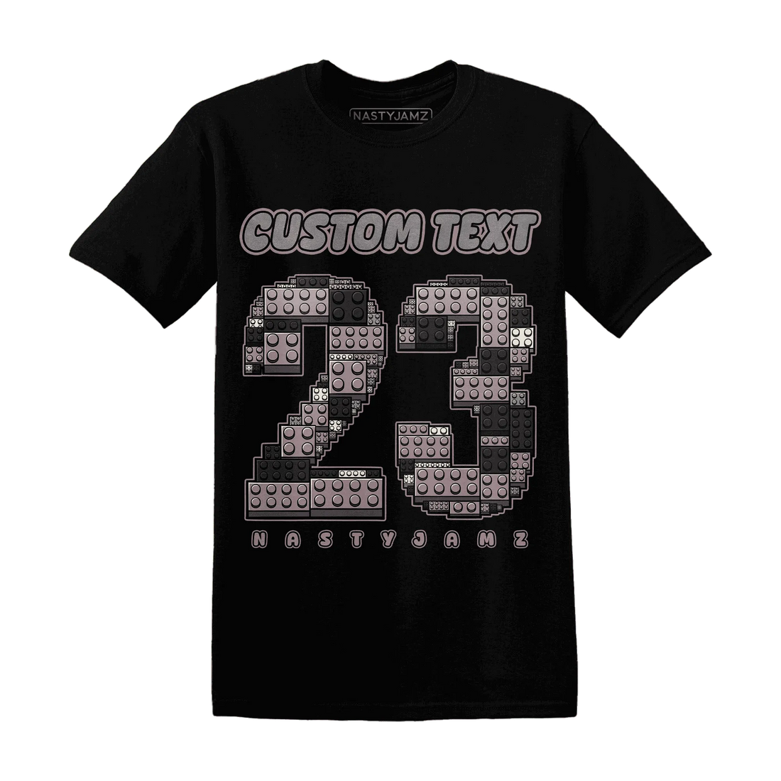 Black-Violet-Ore-3s-NastyJamz-T-Shirt-Match-Number-23-Lego