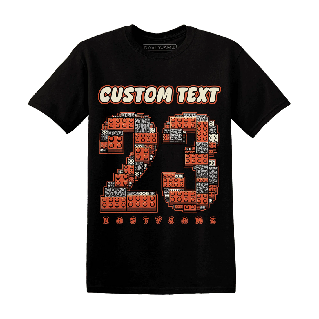 Georgia-Peach-3s-T-Shirt-Match-Number-23-Lego