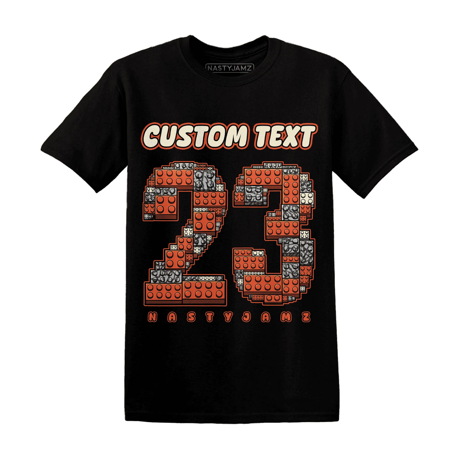 Georgia-Peach-3s-T-Shirt-Match-Number-23-Lego