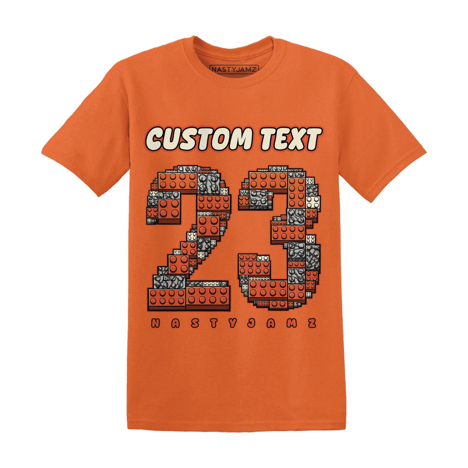 Georgia-Peach-3s-T-Shirt-Match-Number-23-Lego