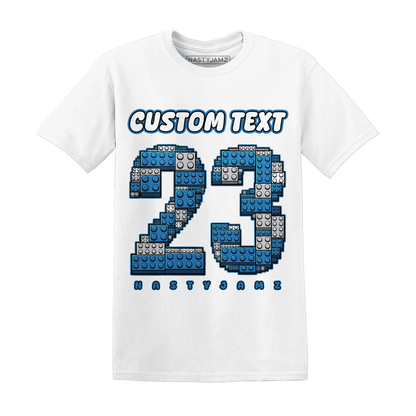 Industrial-Blue-4s-T-Shirt-Match-Number-23-Lego