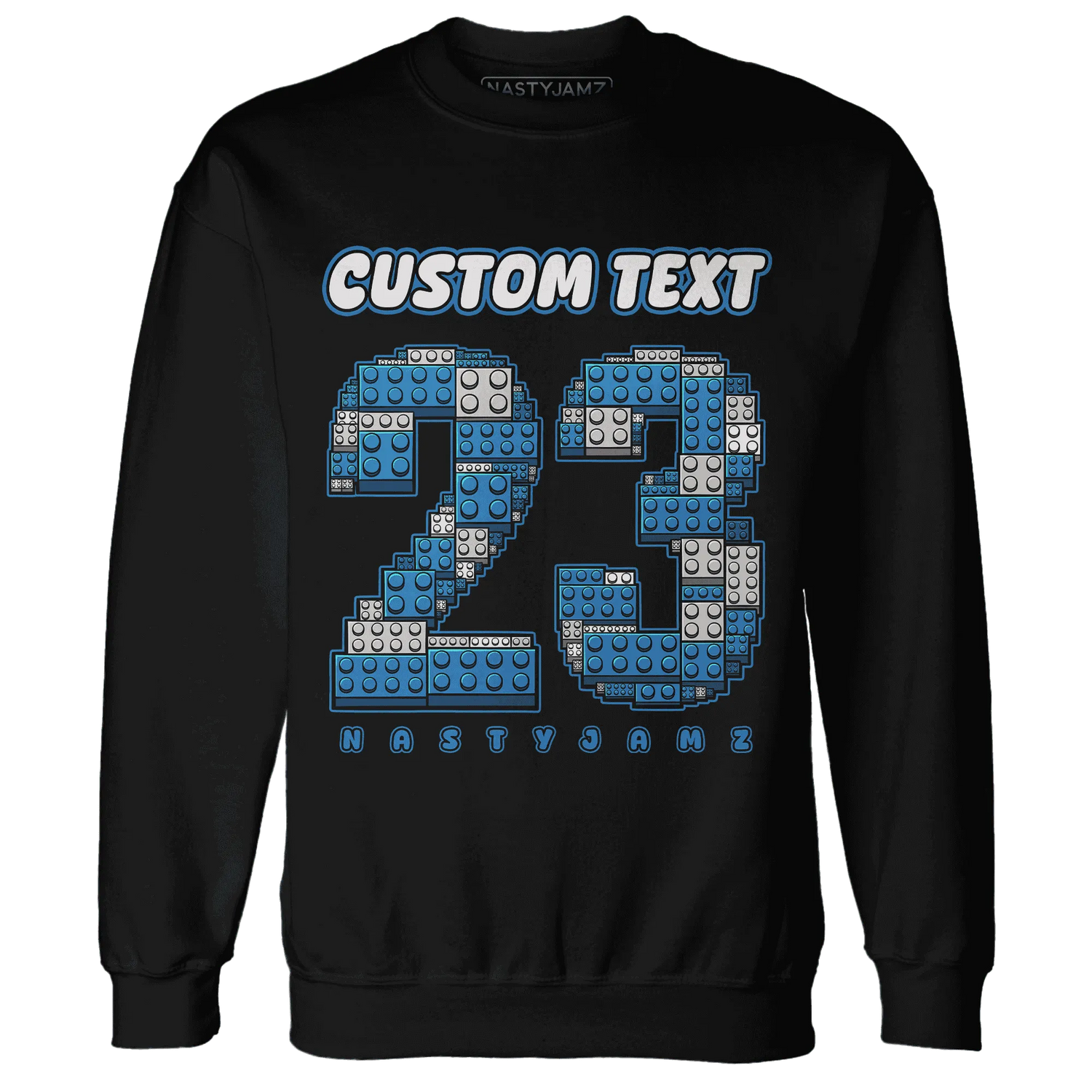 Industrial-Blue-4s-Sweatshirt-Match-Number-23-Lego