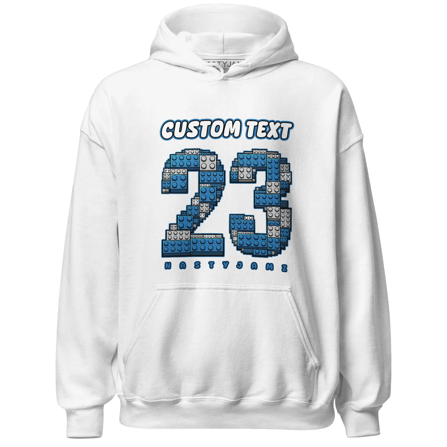 Industrial-Blue-4s-Hoodie-Match-Number-23-Lego