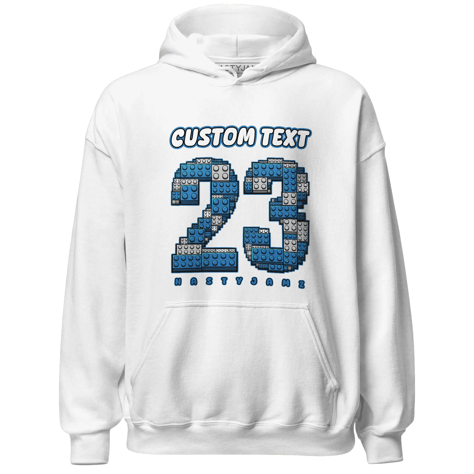 Industrial-Blue-4s-Hoodie-Match-Number-23-Lego