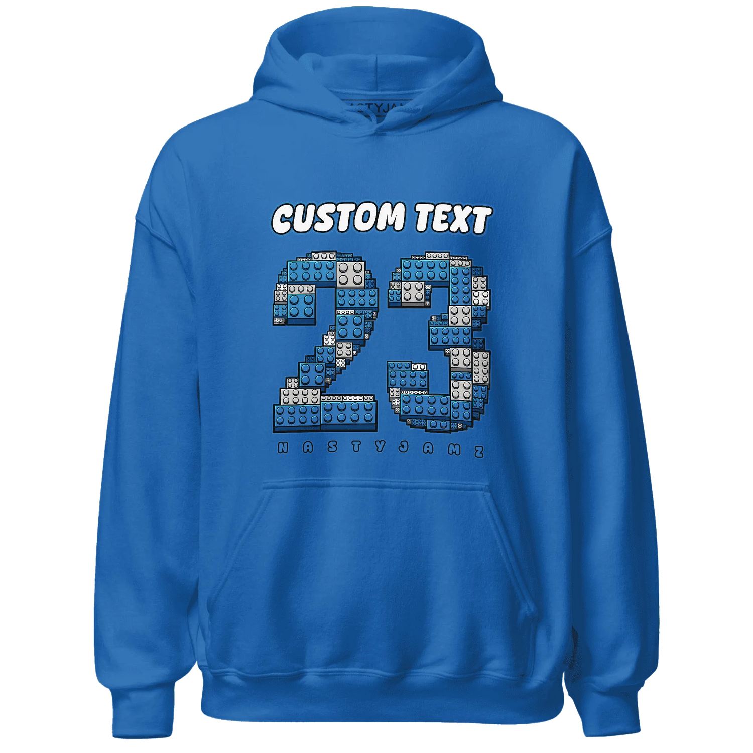 Industrial-Blue-4s-Hoodie-Match-Number-23-Lego