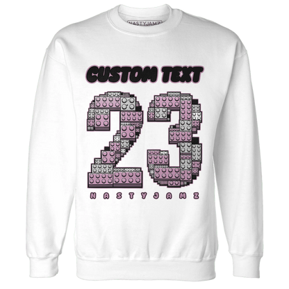 Orchid-Neutral-Grey-Black-White-4s-NastyJamz-Sweatshirt-Match-Number-23-Lego