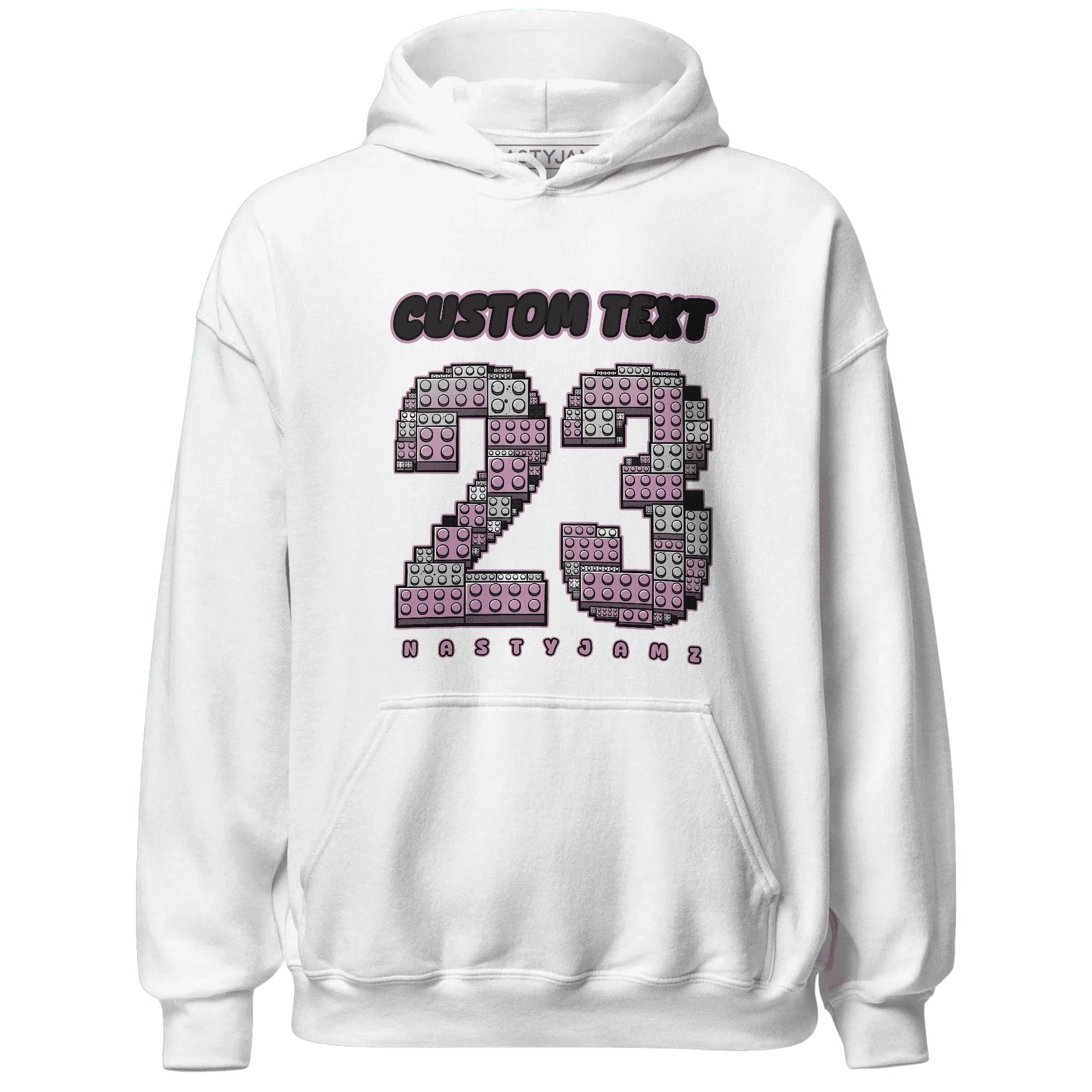 Orchid-Neutral-Grey-Black-White-4s-NastyJamz-Hoodie-Match-Number-23-Lego