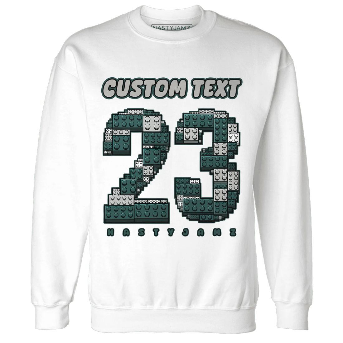 Oxidized-Green-4s-Sweatshirt-Match-Number-23-Lego
