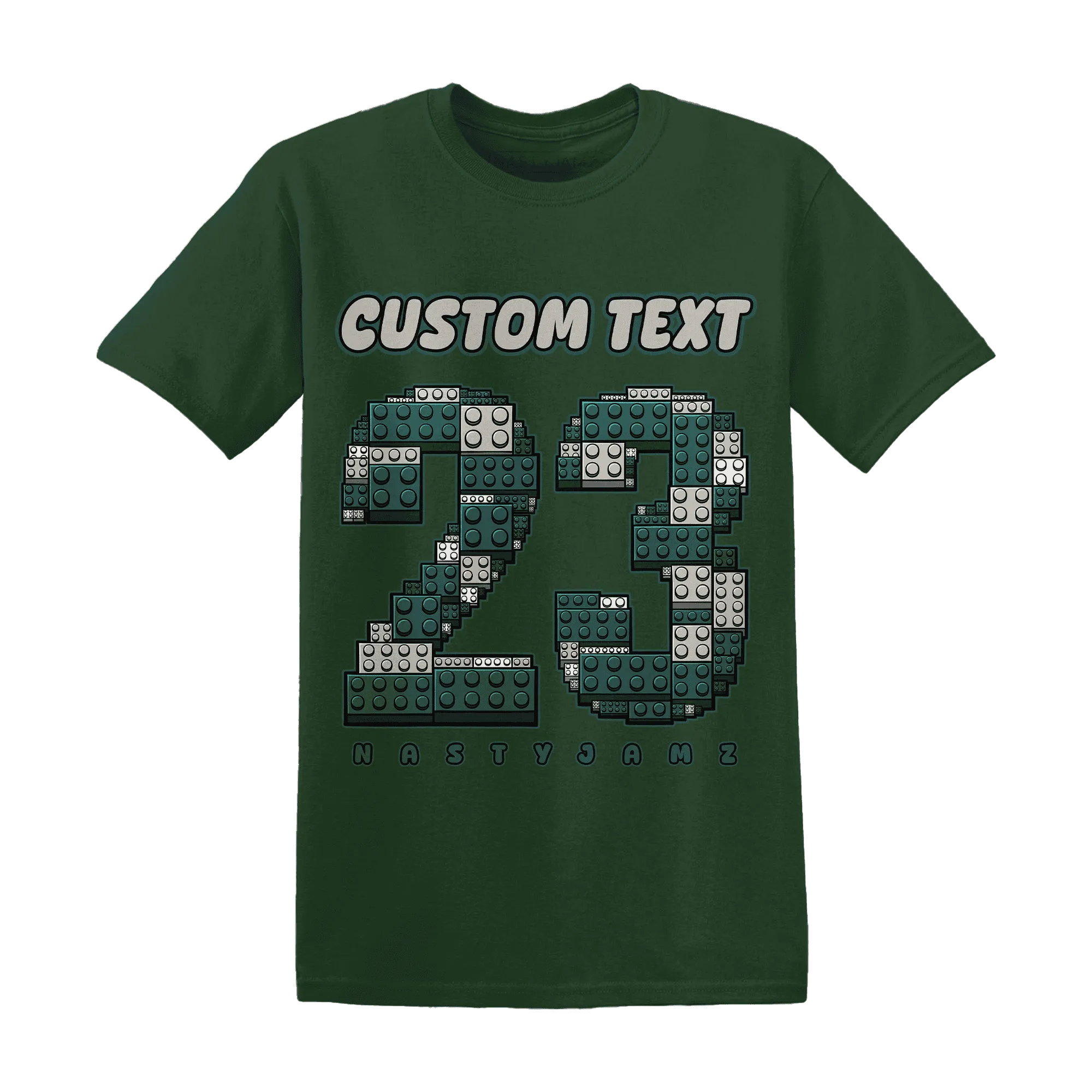 Oxidized-Green-4s-T-Shirt-Match-Number-23-Lego