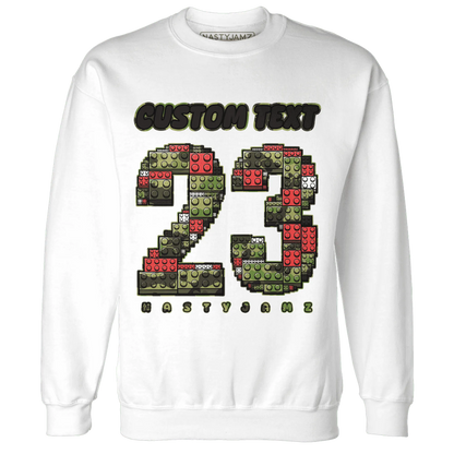 AM-90-Dark-Sage-Solar-Red-NastyJamz-Sweatshirt-Match-Number-23-Lego