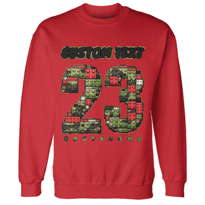 AM-90-Dark-Sage-Solar-Red-NastyJamz-Sweatshirt-Match-Number-23-Lego