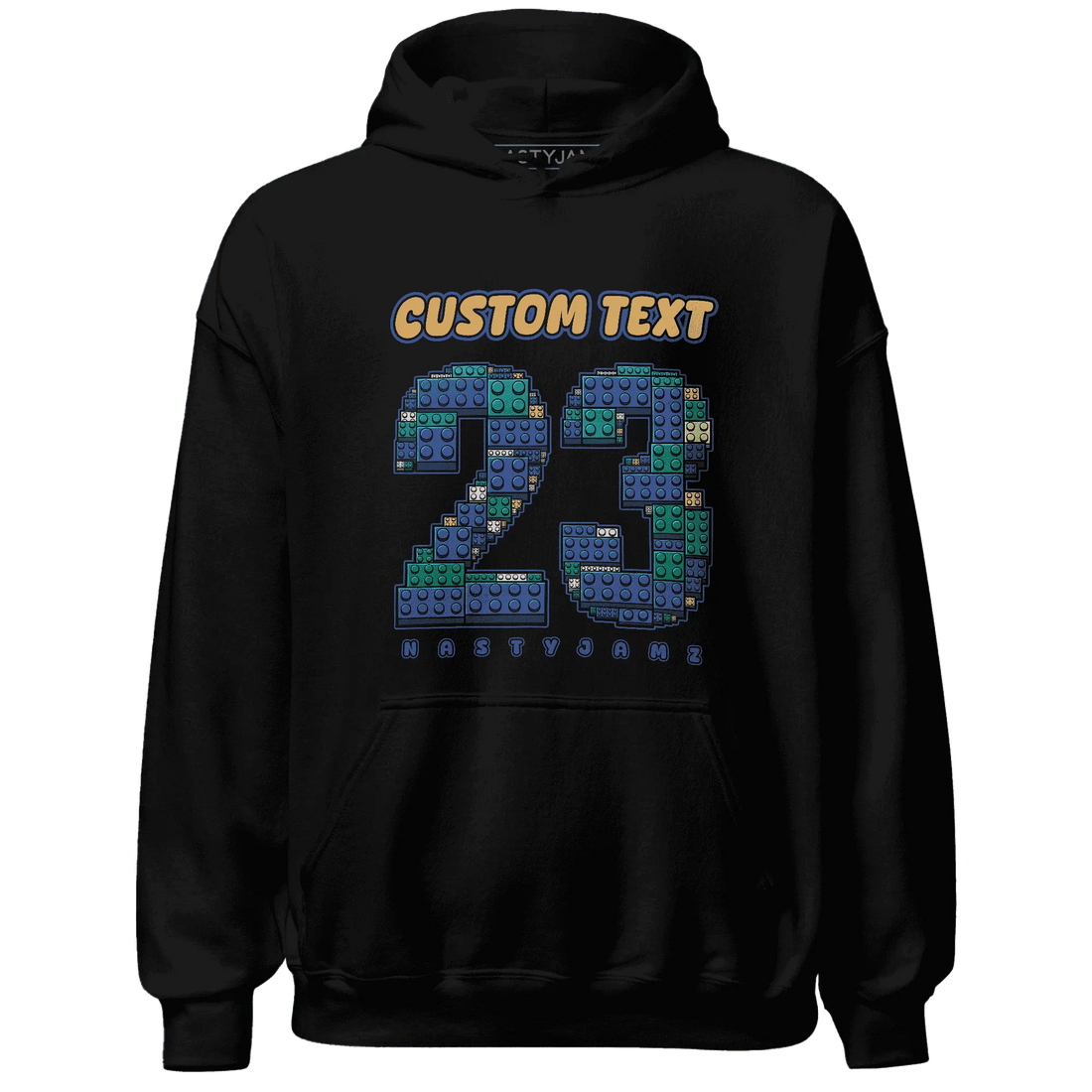 Dunk-Hyper-Royal-Malachite-NastyJamz-Hoodie-Match-Number-23-Lego