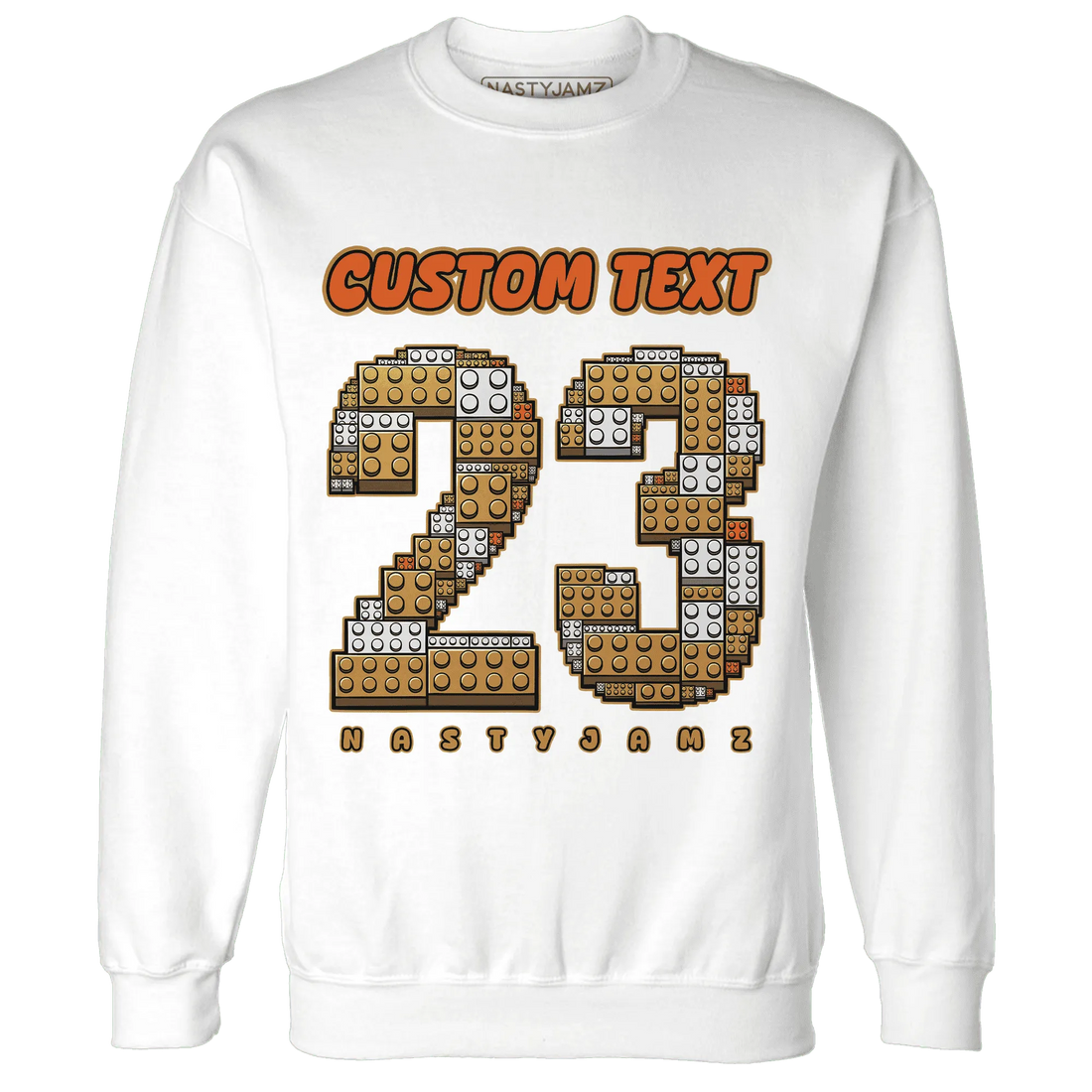 Dunk-Low-Retro-Wheat-Orange-NastyJamz-Sweatshirt-Match-Number-23-Lego