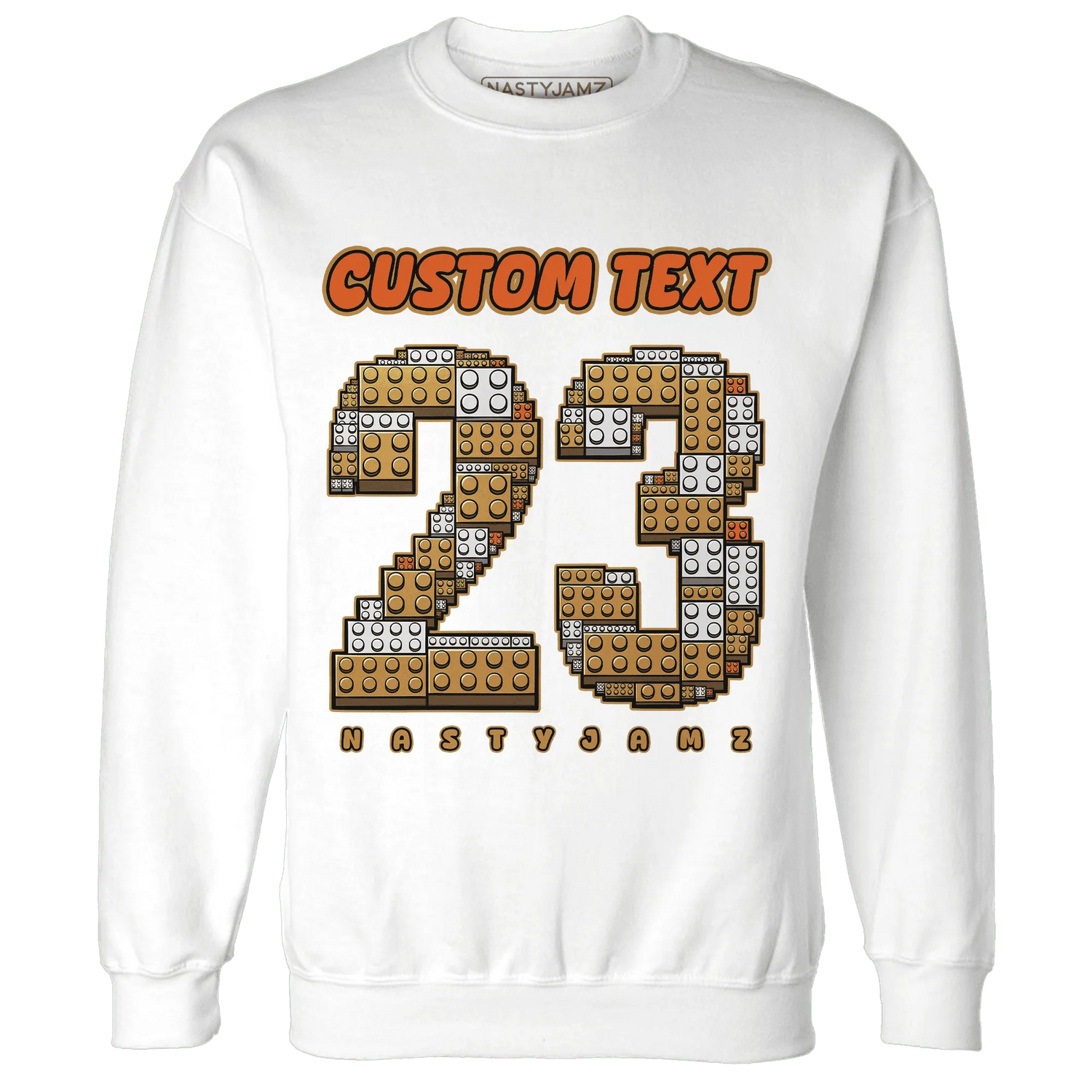 Dunk-Low-Retro-Wheat-Orange-NastyJamz-Sweatshirt-Match-Number-23-Lego