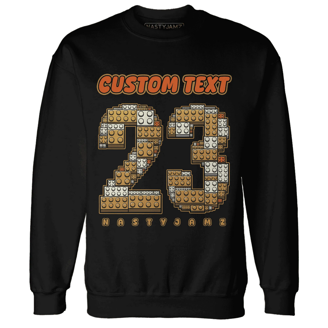 Dunk-Low-Retro-Wheat-Orange-NastyJamz-Sweatshirt-Match-Number-23-Lego