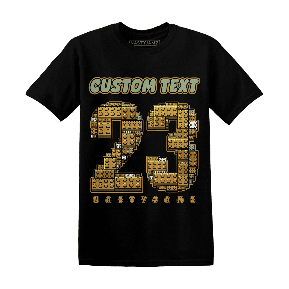 Wheat-13s-T-Shirt-Match-Number-23-Lego