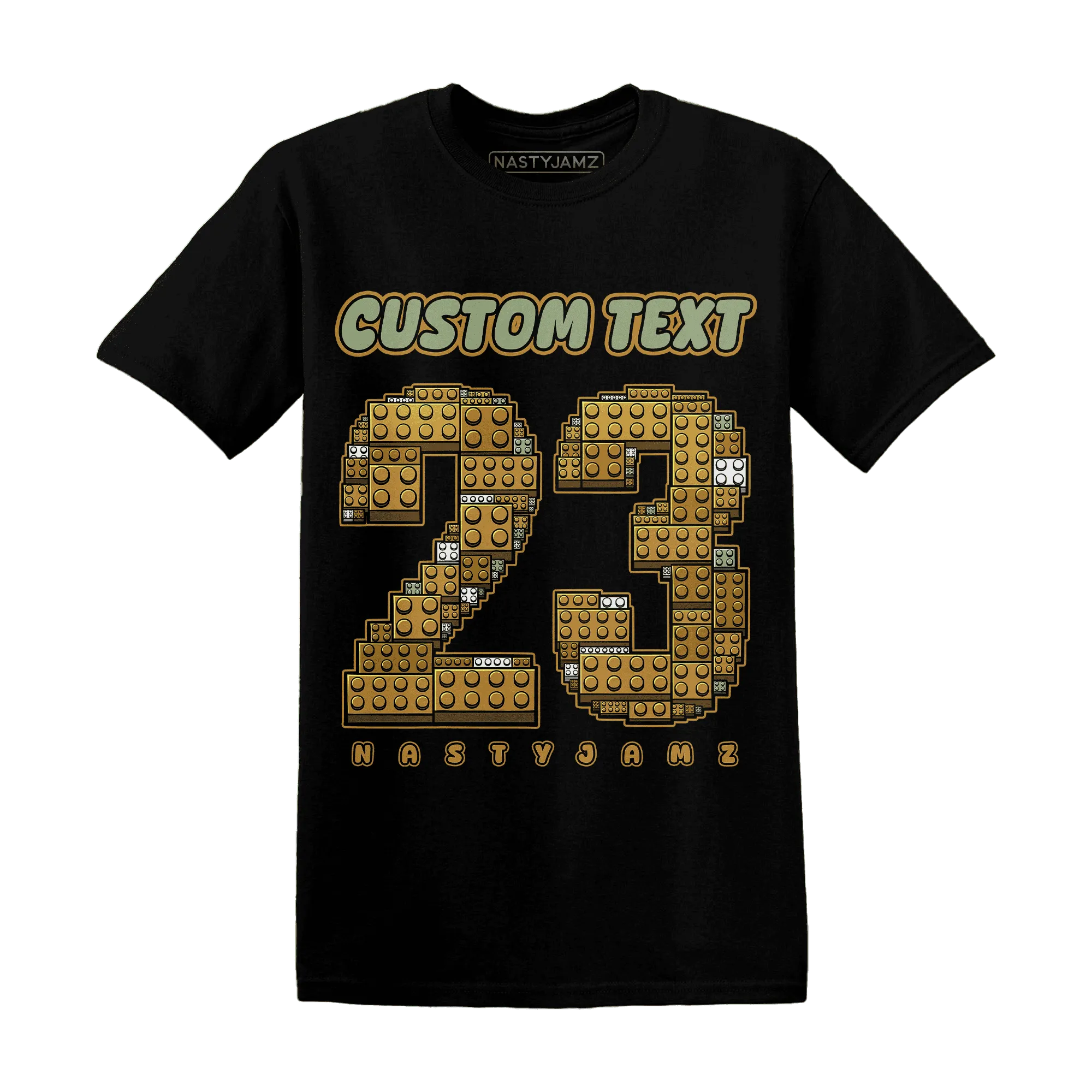 Wheat-13s-T-Shirt-Match-Number-23-Lego