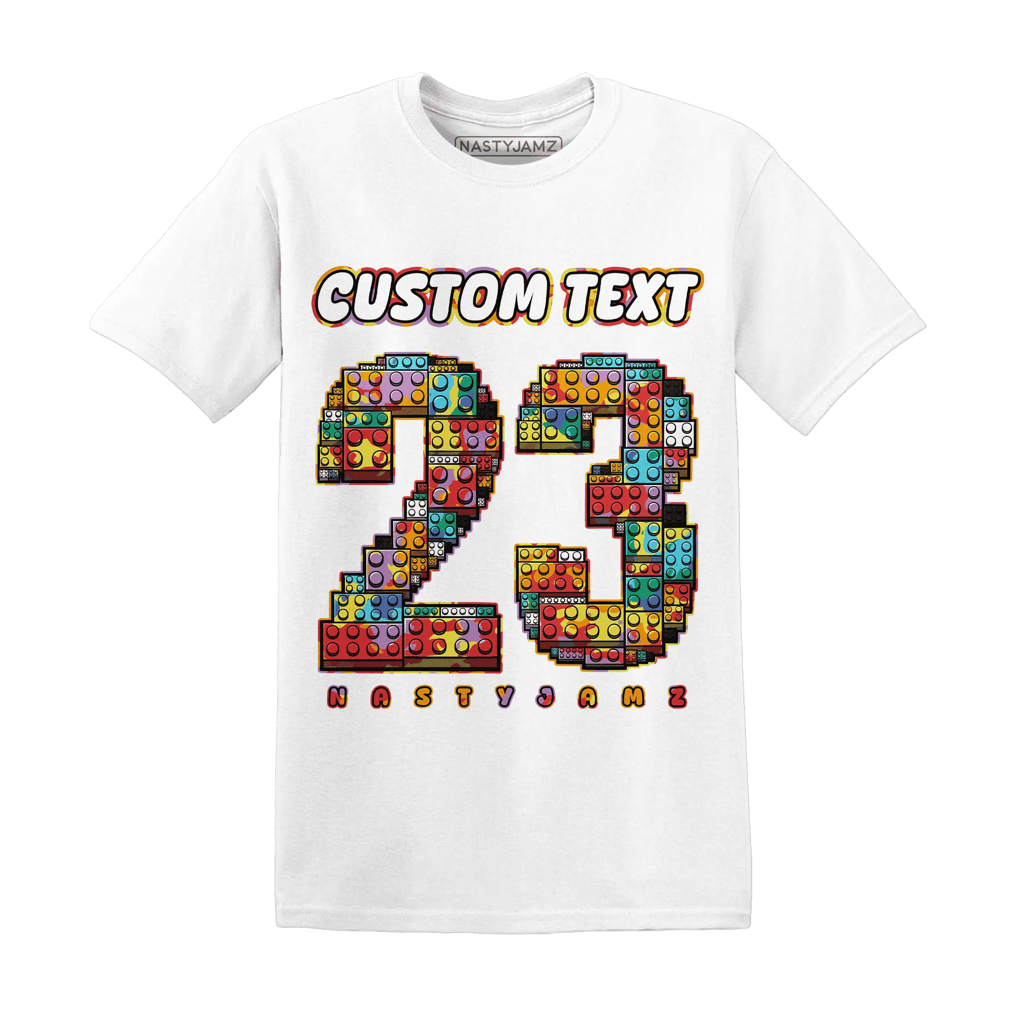 Mid-GS-Six-Championships-1s-T-Shirt-Match-Number-23-Lego