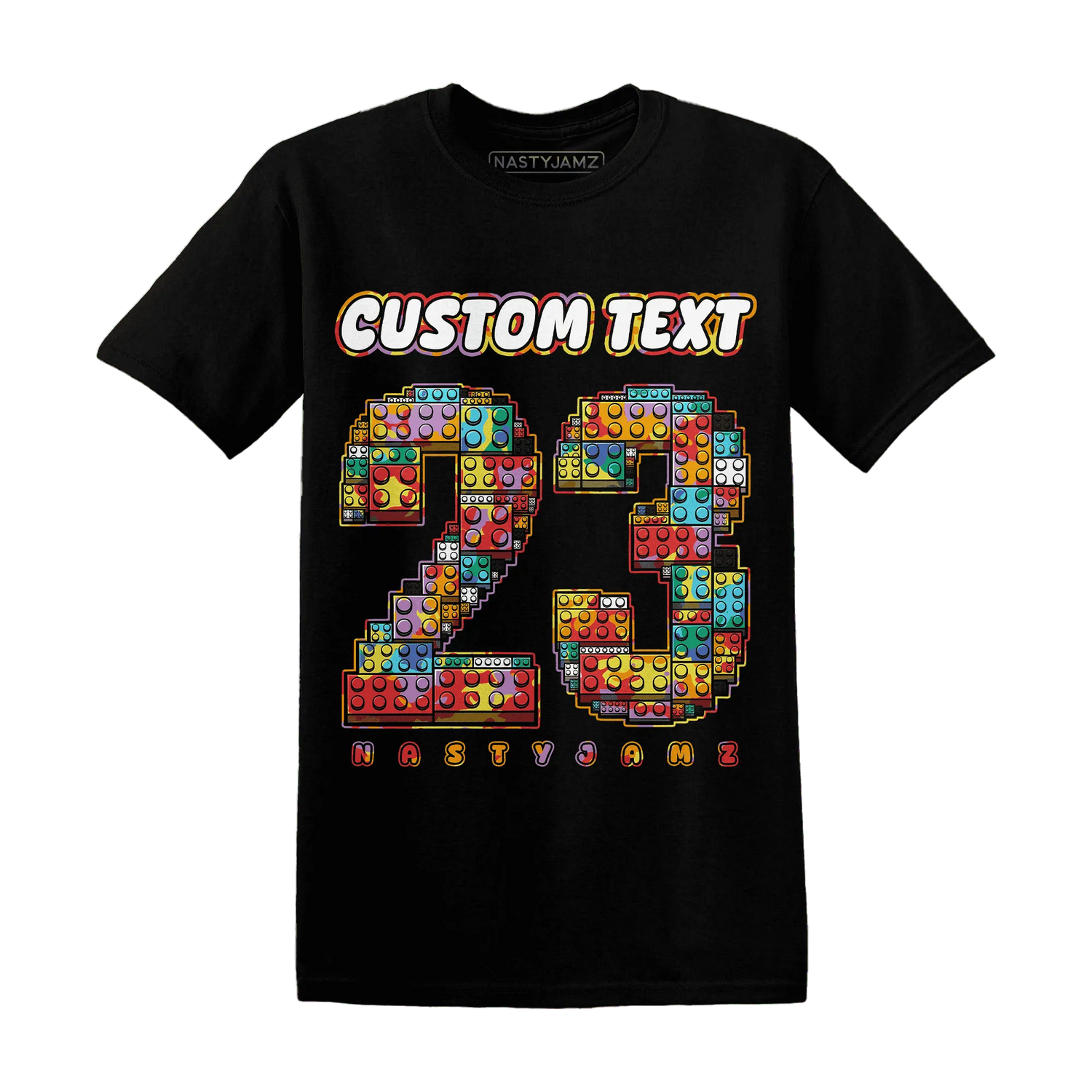 Mid-GS-Six-Championships-1s-T-Shirt-Match-Number-23-Lego