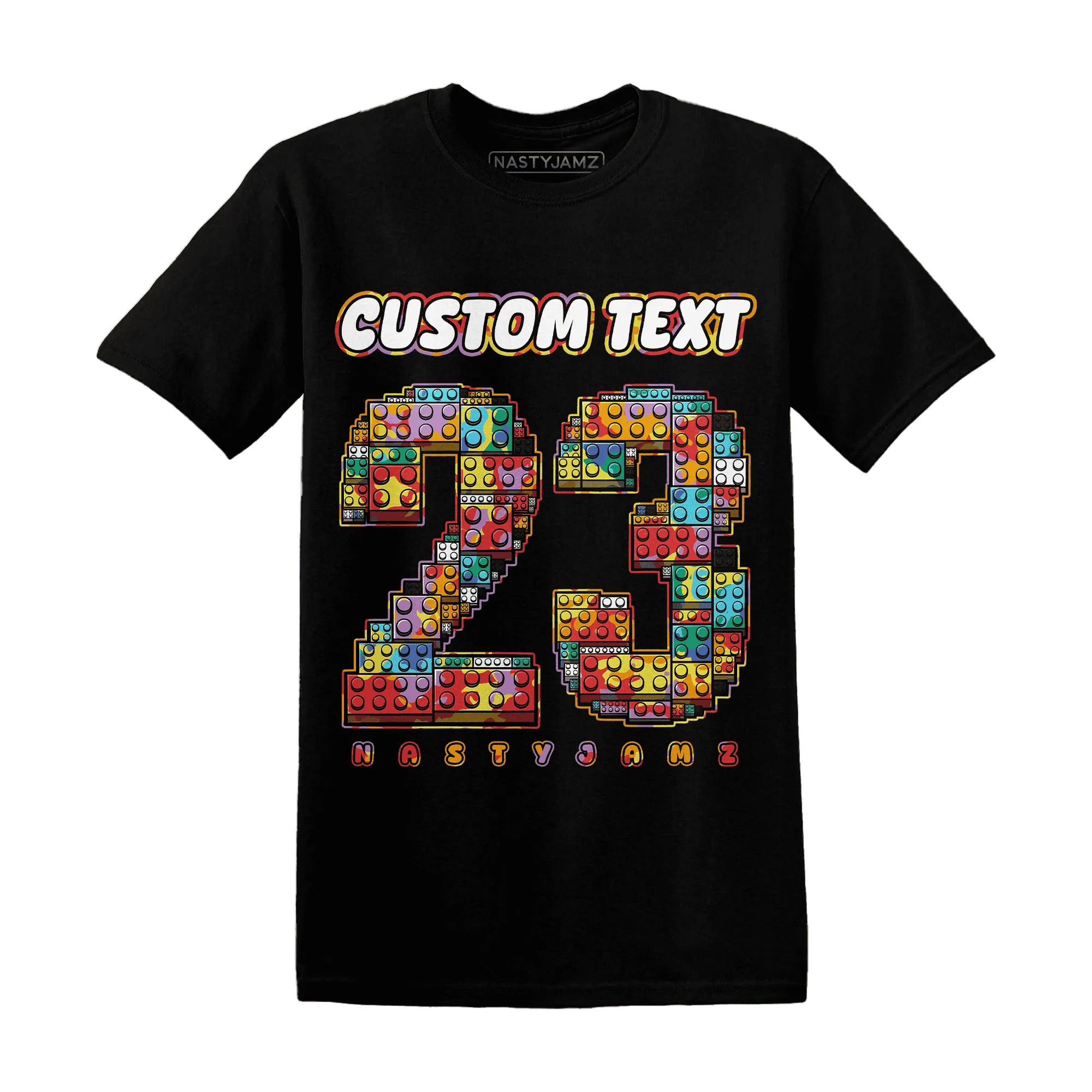 Mid-GS-Six-Championships-1s-T-Shirt-Match-Number-23-Lego