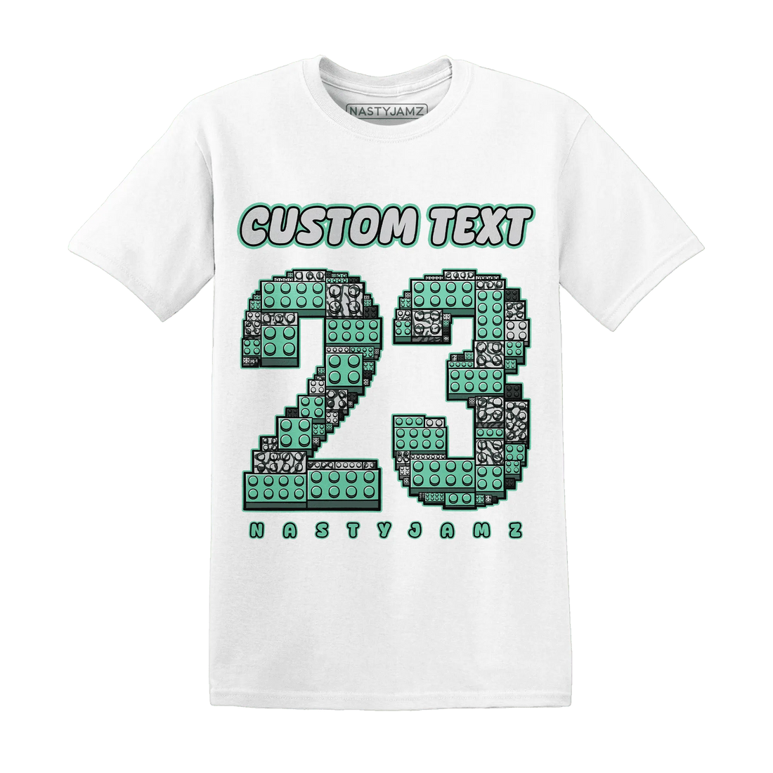 Green-Glow-3s-T-Shirt-Match-Number-23-Lego
