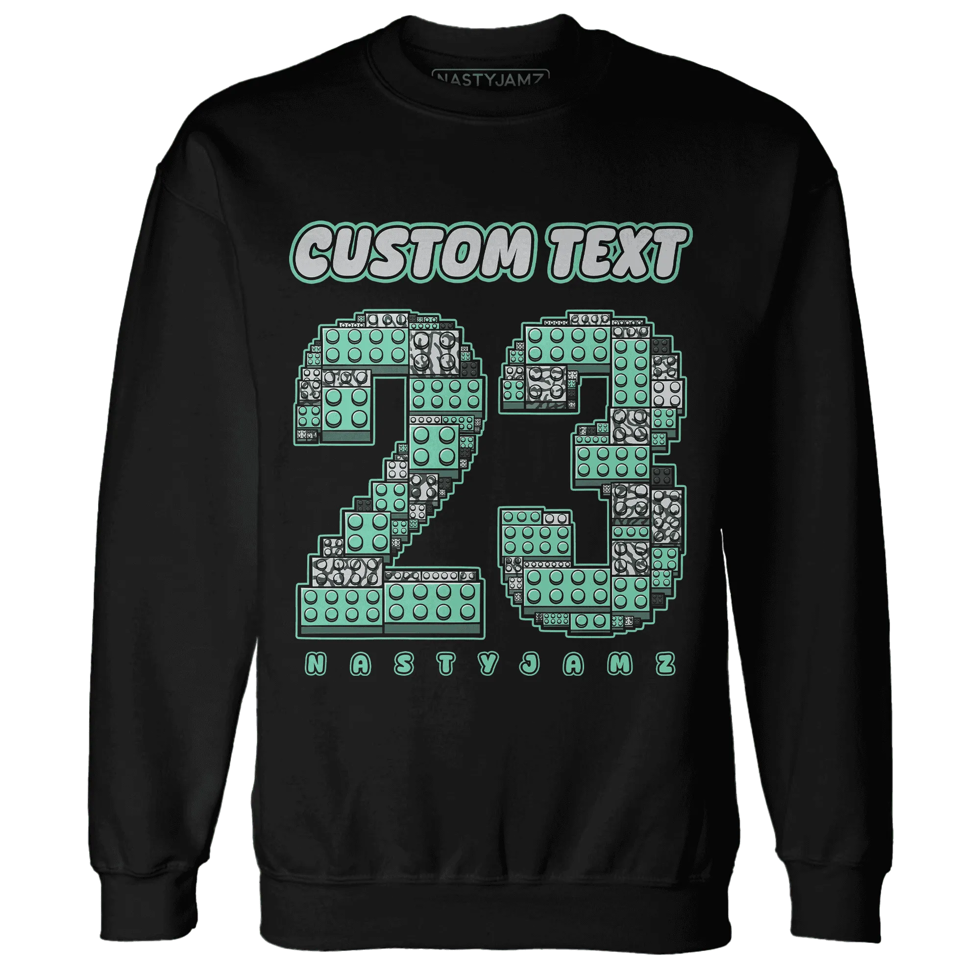 Green-Glow-3s-Sweatshirt-Match-Number-23-Lego