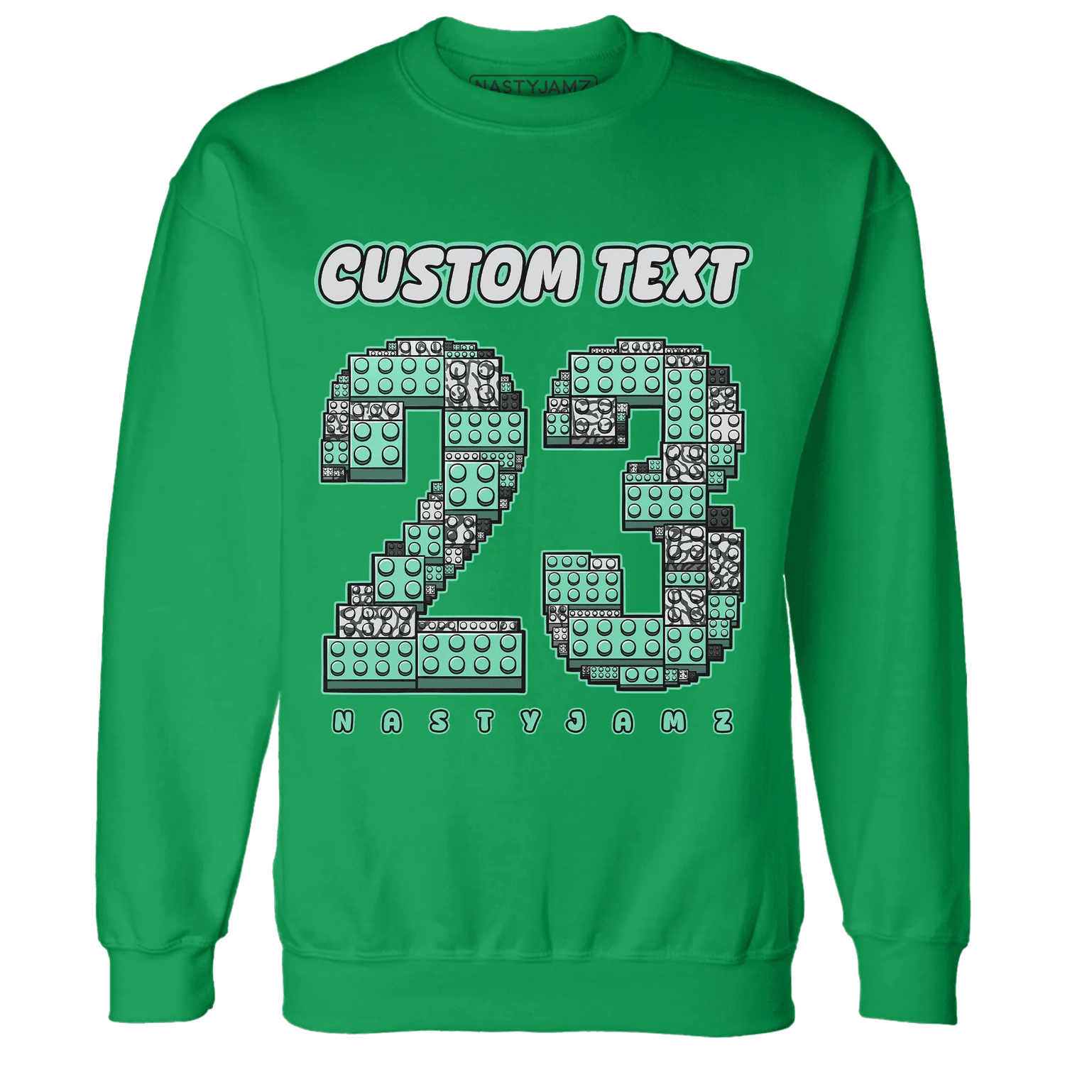 Green-Glow-3s-Sweatshirt-Match-Number-23-Lego