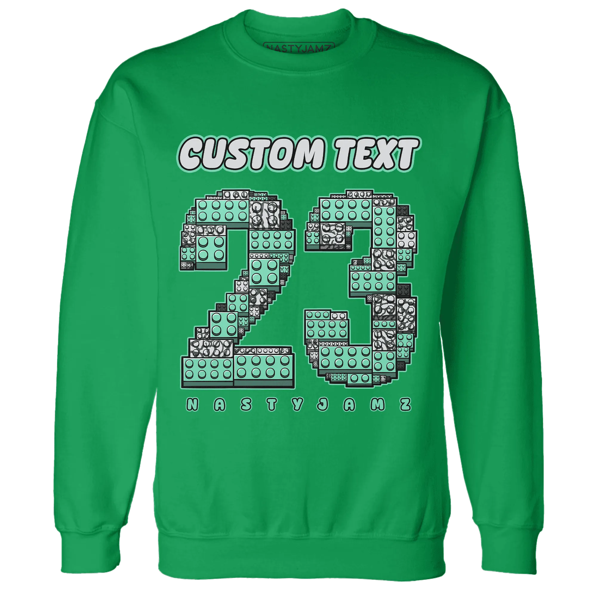 Green-Glow-3s-Sweatshirt-Match-Number-23-Lego