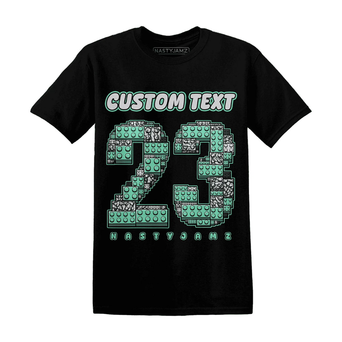 Green-Glow-3s-T-Shirt-Match-Number-23-Lego