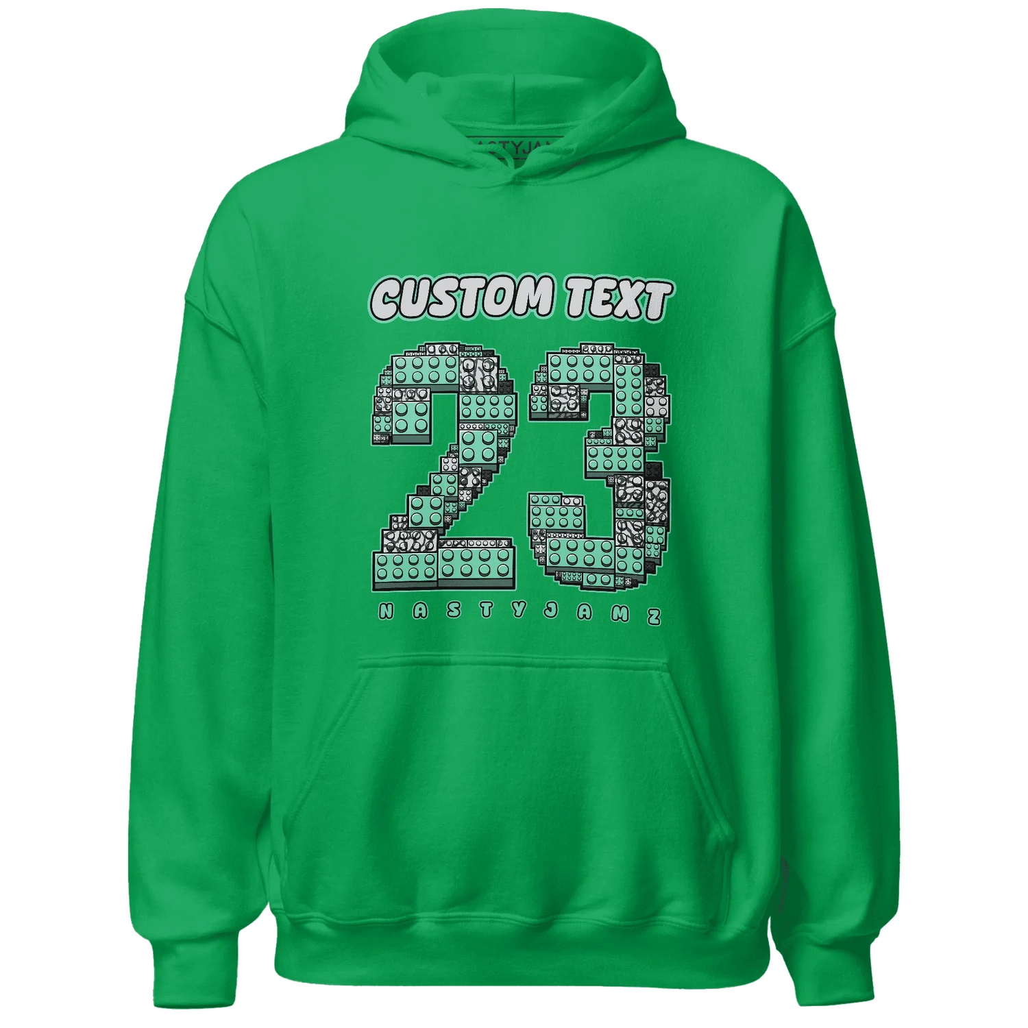 Green-Glow-3s-Hoodie-Match-Number-23-Lego