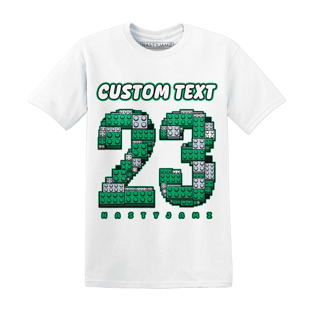 Lucky-Green-5s-T-Shirt-Match-Number-23-Lego